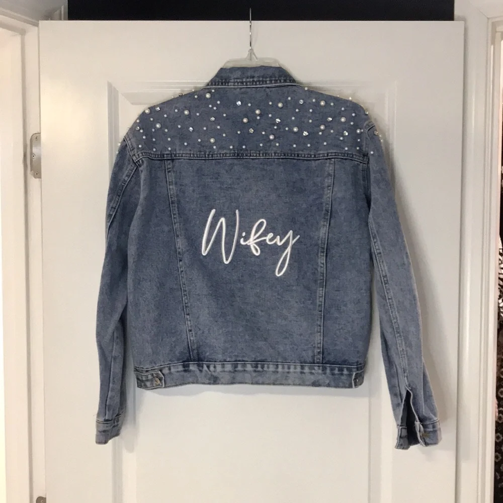 Boutique Wifey Denim Jacket - Picture 1 of 5